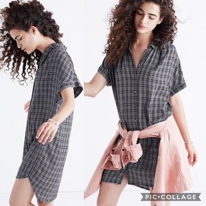 Madewell Plaid Central Shirtdress